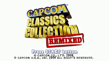 Capcom Classics Collection Remixed (EU) screen shot title